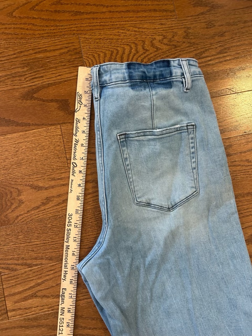 VERVET By Flying Monkey Super High Rise Raw Hem Wide Leg Jeans V2680N Work Song - Picture 9 of 10